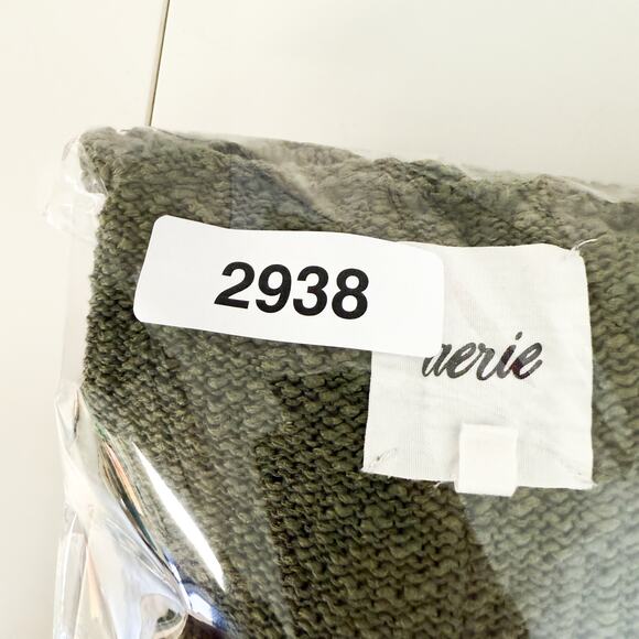 Aerie Loose Knit Rolled Hem Sweater Scoop Neck Green - XS - Picture 8 of 8